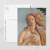 De geboorte van Venus (bijzonderheden) door Sandro Briefkaart (Voorkant / Achterkant)