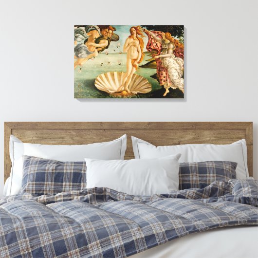De geboorte van Venus| Botticelli Canvas Afdruk (Insitu (Slaapkamer))