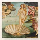 De geboorte van Venus | Botticelli Glazen Onderzetter (Voorkant)