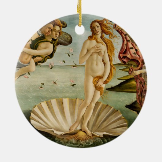 De geboorte van Venus | Botticelli Keramisch Ornament (Achterkant)