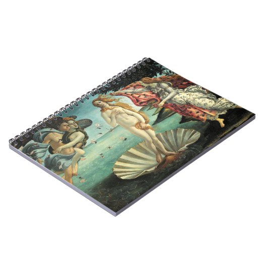 De geboorte van Venus Botticelli Spiral Notebook Notitieboek (Linkerzijde)