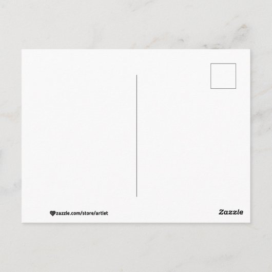 De geboorte van Venus Briefkaart (Achterkant)