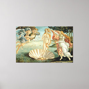 De geboorte van Venus, c.1485 (tempera op canvas) Canvas Afdruk