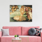 De geboorte van Venus Canvas Afdruk (Insitu (Woonkamer))