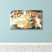 De geboorte van Venus Canvas Afdruk (Insitu (Houten vloer))