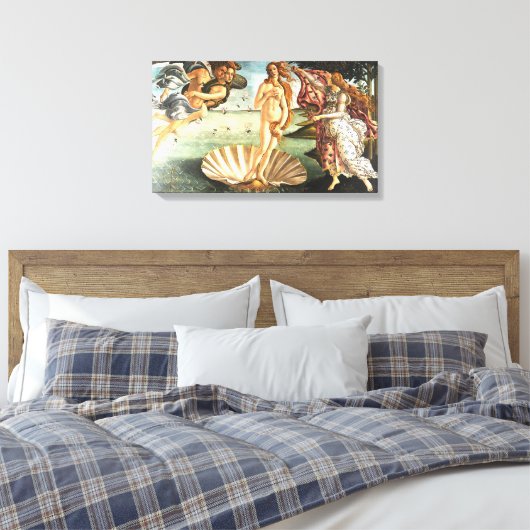 De geboorte van Venus Canvas Afdruk (Insitu (Slaapkamer))