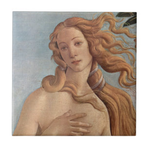 De geboorte van Venus (detail) door Sandro Bottice Tegeltje
