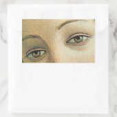 De geboorte van Venus (detail van ogen) Rechthoekige Sticker (Tas)