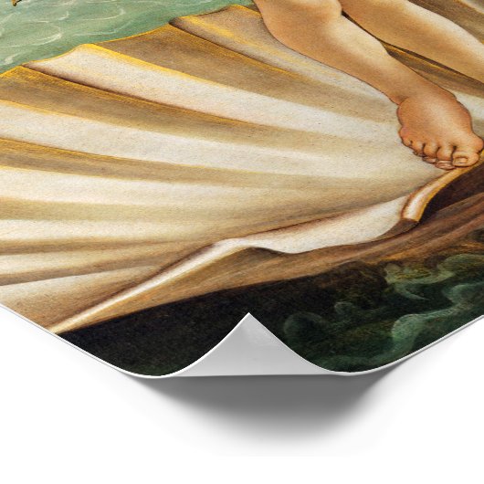 De geboorte van Venus (details), Sandro Botticelli Poster (Hoek)