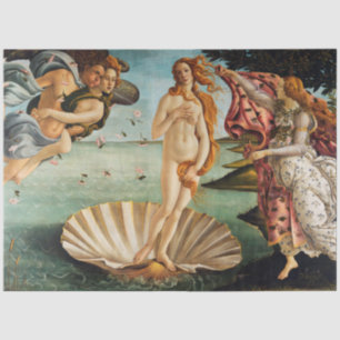 De geboorte van Venus (details), Sandro Botticelli Tissuepapier