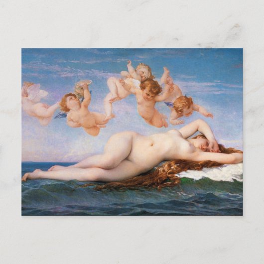 De geboorte van Venus door Alexandre Cabanel van 1 Briefkaart (Voorkant)