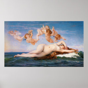 De geboorte van Venus door Alexandre Cabanel van 1 Poster