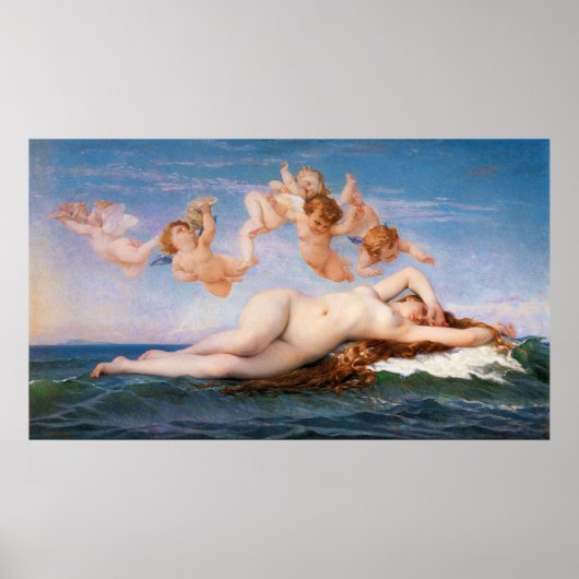 De geboorte van Venus door Alexandre Cabanel van 1 Poster (Voorkant)