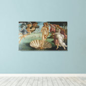 De geboorte van Venus (door Sandro Botiicelli) Canvas Afdruk (Insitu (Houten vloer))