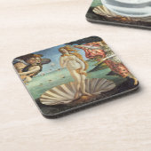 De geboorte van Venus door Sandro Botticelli Bier Onderzetter (Linkerzijde)