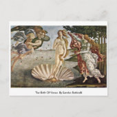 De geboorte van Venus. Door Sandro Botticelli Briefkaart (Voorkant)