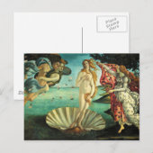De geboorte van Venus door Sandro Botticelli Briefkaart (Voorkant / Achterkant)