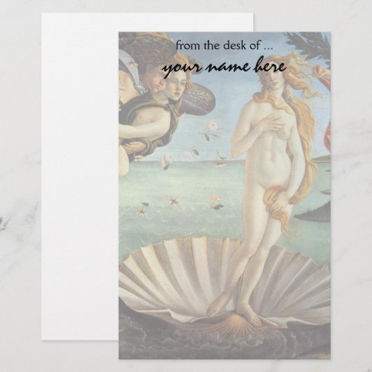 De geboorte van Venus door Sandro Botticelli Briefpapier (Voorkant / Achterkant)