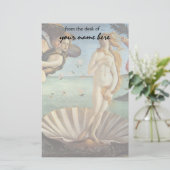 De geboorte van Venus door Sandro Botticelli Briefpapier (Staand voorkant)