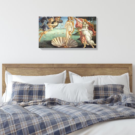 De geboorte van Venus door Sandro Botticelli Canvas Afdruk (Insitu (Slaapkamer))