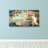 De geboorte van Venus door Sandro Botticelli Canvas Afdruk (Insitu (Houten vloer))