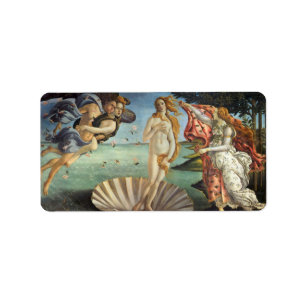 De geboorte van Venus door Sandro Botticelli Etiket