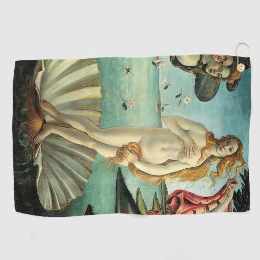 De geboorte van Venus door Sandro Botticelli Golfhanddoek (Horizontaal)