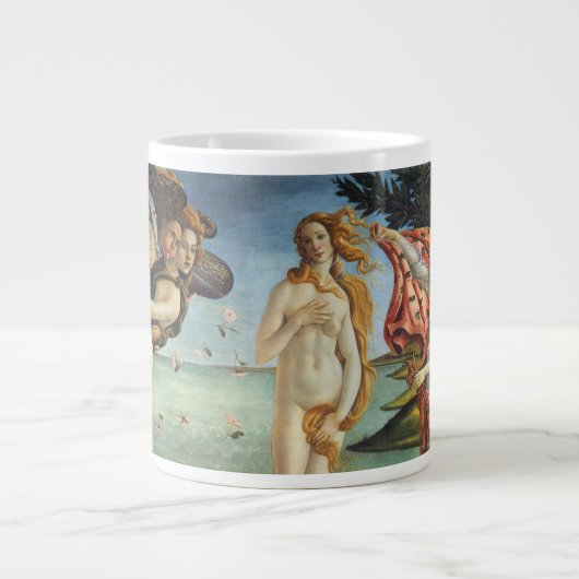 De Geboorte van Venus door Sandro Botticelli Grote Koffiekop (Voorkant)