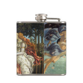 De geboorte van Venus door Sandro Botticelli Heupfles (Achterkant)