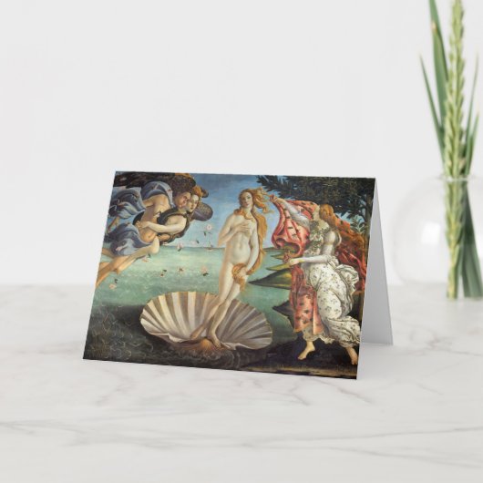 De geboorte van Venus door Sandro Botticelli Kaart (Voorkant)