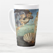 De geboorte van Venus door Sandro Botticelli Latte Mok (Linkerhoek)