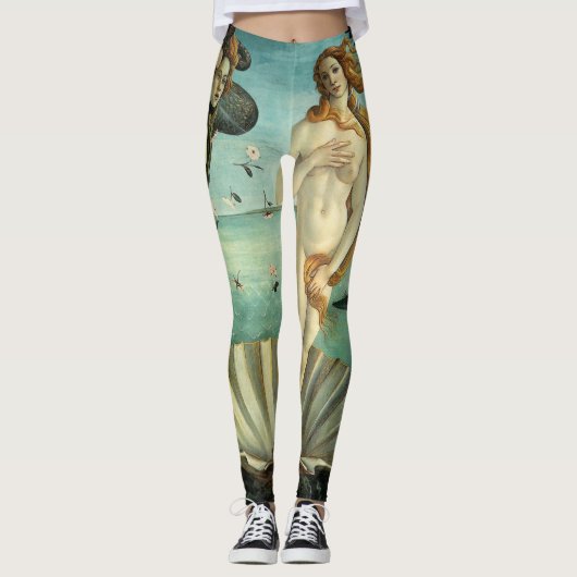 De geboorte van Venus door Sandro Botticelli Leggings (Voorkant)