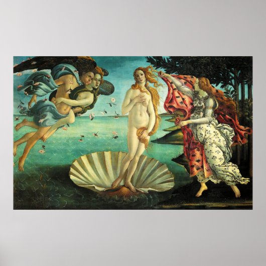 De geboorte van Venus door Sandro Botticelli Poster (Voorkant)