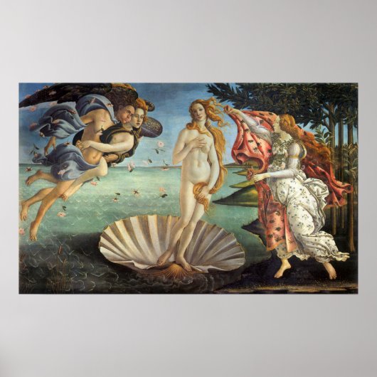 De geboorte van Venus door Sandro Botticelli Poster (Voorkant)