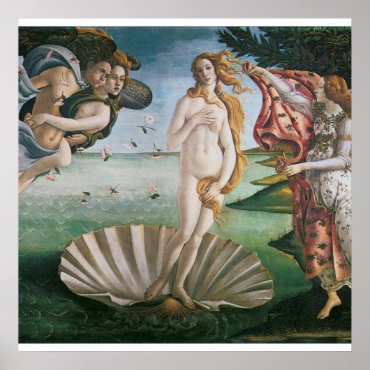De geboorte van Venus door Sandro Botticelli,Renai Poster (Voorkant)