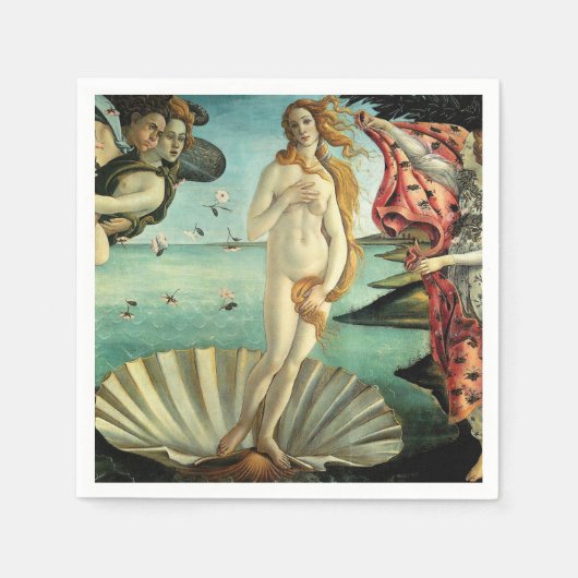 De geboorte van Venus door Sandro Botticelli Servet (Voorkant)