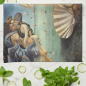 De geboorte van Venus door Sandro Botticelli Theedoek (Gevouwen)