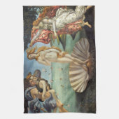 De geboorte van Venus door Sandro Botticelli Theedoek (Verticaal)