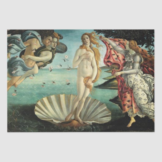De geboorte van Venus door Sandro Botticelli Tissuepapier (Voorkant)