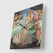 De geboorte van Venus door Sandro Botticelli Vierkante Klok (Hoek)