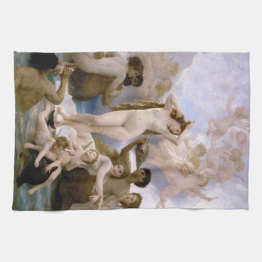 De geboorte van Venus door William-Adolphe Bouguer Theedoek (Horizontaal)