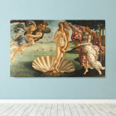De geboorte van Venus (drieluik) Canvas Afdruk (Insitu (Houten vloer))