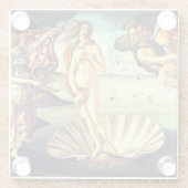 De geboorte van Venus Glazen Onderzetter (Achterkant)