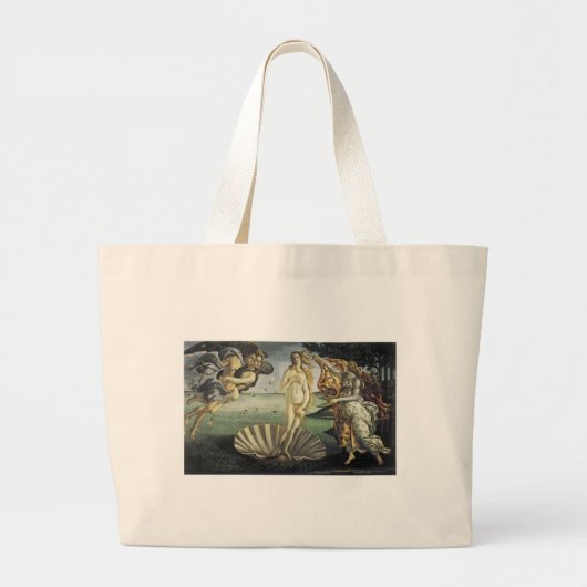 De geboorte van Venus Grote Tote Bag (Voorkant)