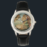 De geboorte van Venus Horloge<br><div class="desc">De geboorte van Venus is een schilderij van Sandro Botticelli uit 1486. Botticelli werd opgedragen het werk van de familie van de Medici van Florence te schilderen. Het toont de godin Venus,  die uit het zee is voortgekomen als volgroeide vrouw,  die aan de kust van het zee aankomt.</div>