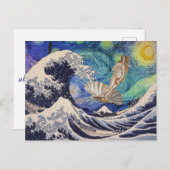 De geboorte van Venus in de Grote Golf Briefkaart (Voorkant / Achterkant)