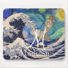 De geboorte van Venus in de Grote Golf Muismat