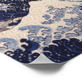 De geboorte van Venus in de Grote Golf Poster (Hoek)