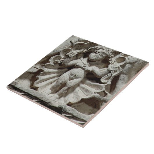 De geboorte van Venus (kalksteen) Tegeltje (Zijkant)