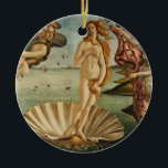 De geboorte van Venus Keramisch Ornament<br><div class="desc">De geboorte van Venus door Sandro Botticelli De geboorte van Venus is een schilderij van Sandro Botticelli uit 1486. Botticelli werd opgedragen het werk van de familie van de Medici van Florence te schilderen. Het toont de godin Venus, die uit het zee is voortgekomen als volgroeide vrouw, die aan de...</div>